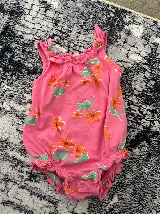 Old Navy Other - Old Navy Pink Floral Girls One-Piece Romper